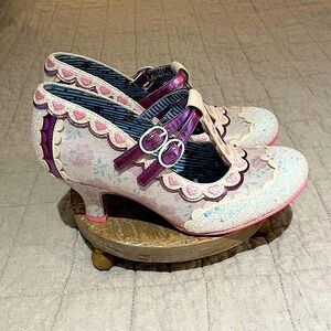 NWOT Irregular Choice | Serendipity T-Bar Mid Heels | US 6/UK 37